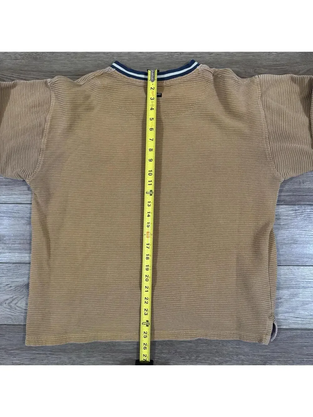 Vintage 90s Nike Cross Training Gym Corduroy Sweater V-Neck - Picture 8 of 11